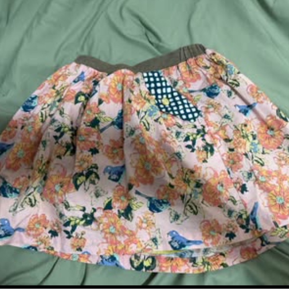 Matilda Jane Pink and Blue Skirt with Elegant Flair